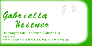 gabriella weitner business card